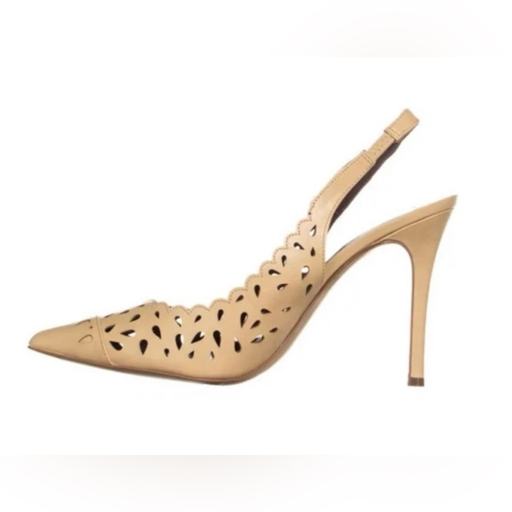 BCBGeneration Talyn Slingback Heels, Warm Sand - Picture 3 of 14